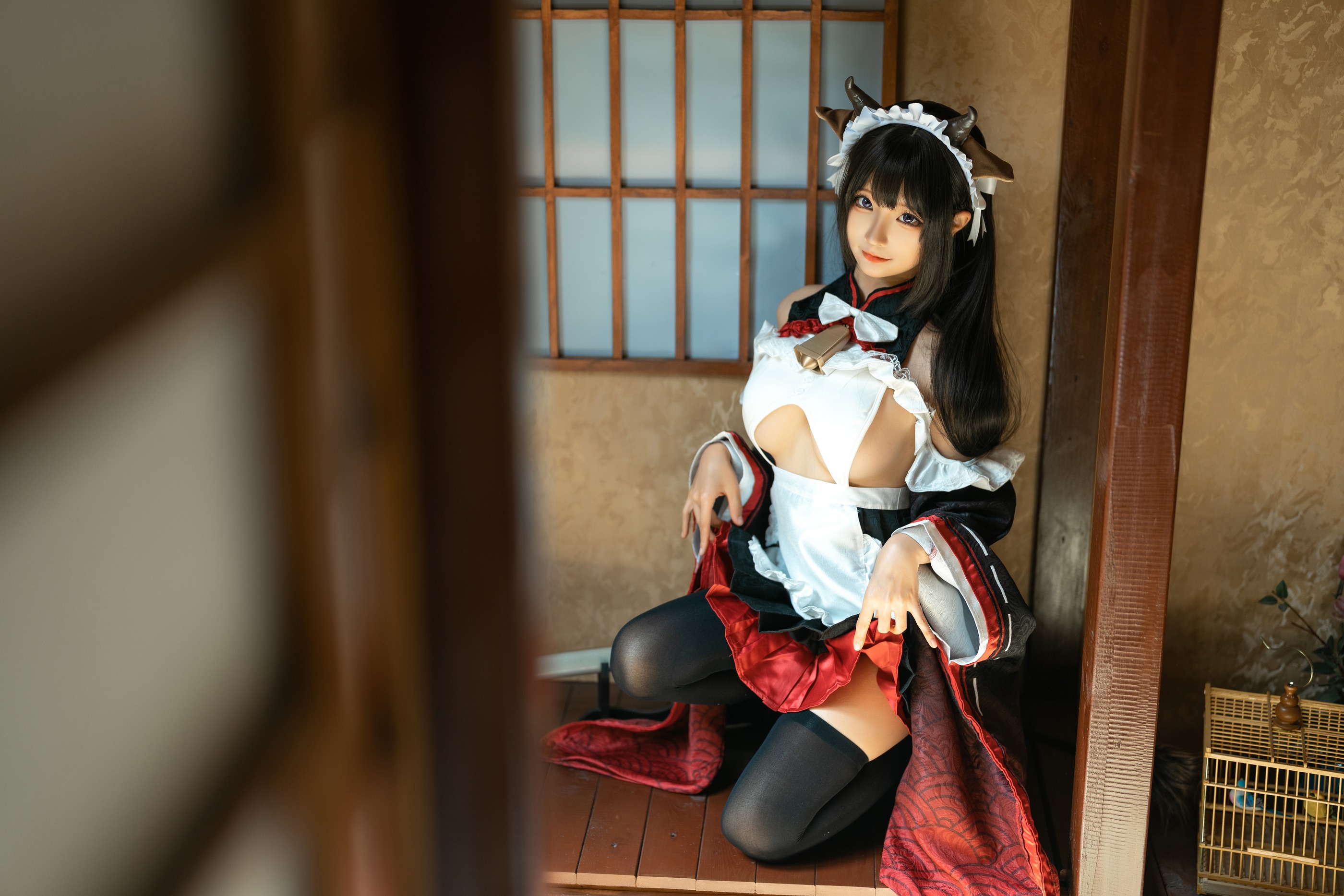 图片[1]-蠢沫沫 – NO.248 牛牛女仆[15P]-XikXak